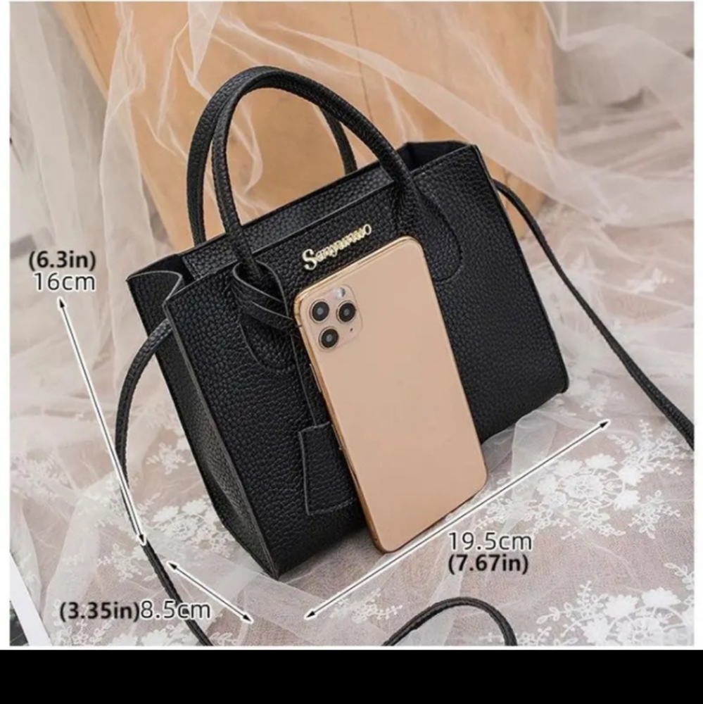 Elegant Purse, Women's Simple Faux Leather Handbag, Casual Zipper Shoulder Bags - Picture 14 of 16